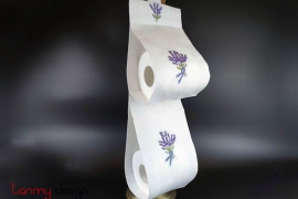  Treo giấy vệ sinh thêu hoa lavender